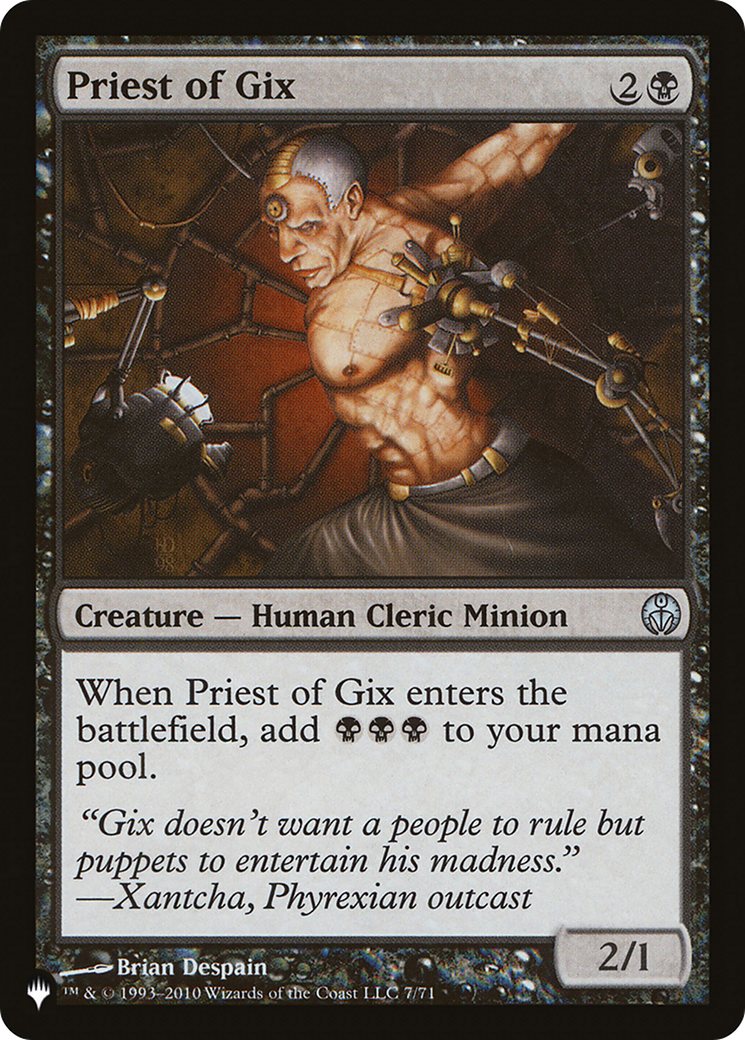 Image of Priest of Gix (LIST-JUL-71) - The List