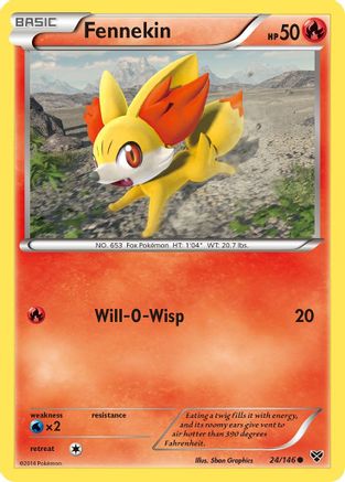 Image of Fennekin 024/146  XY Base Set - Common
