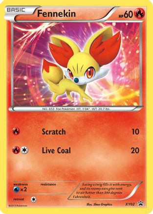 Image of Fennekin XY02  - Holofoil XY Promos - Promo