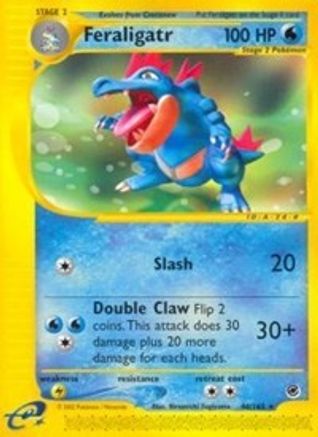 Image of Feraligatr (46) 046/165  - Reverse Holofoil Expedition - Rare