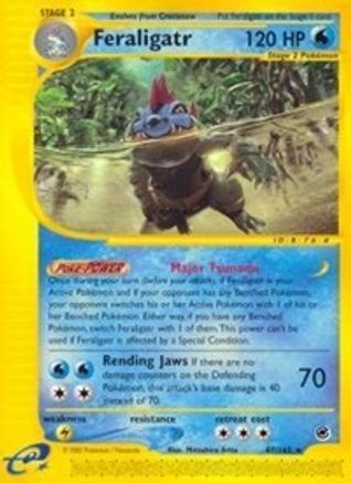 Image of Feraligatr (47) 047  - Reverse Holofoil Expedition - Rare