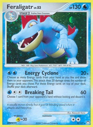 Image of Feraligatr 008/123  - Reverse Holofoil Mysterious Treasures - Holo Rare