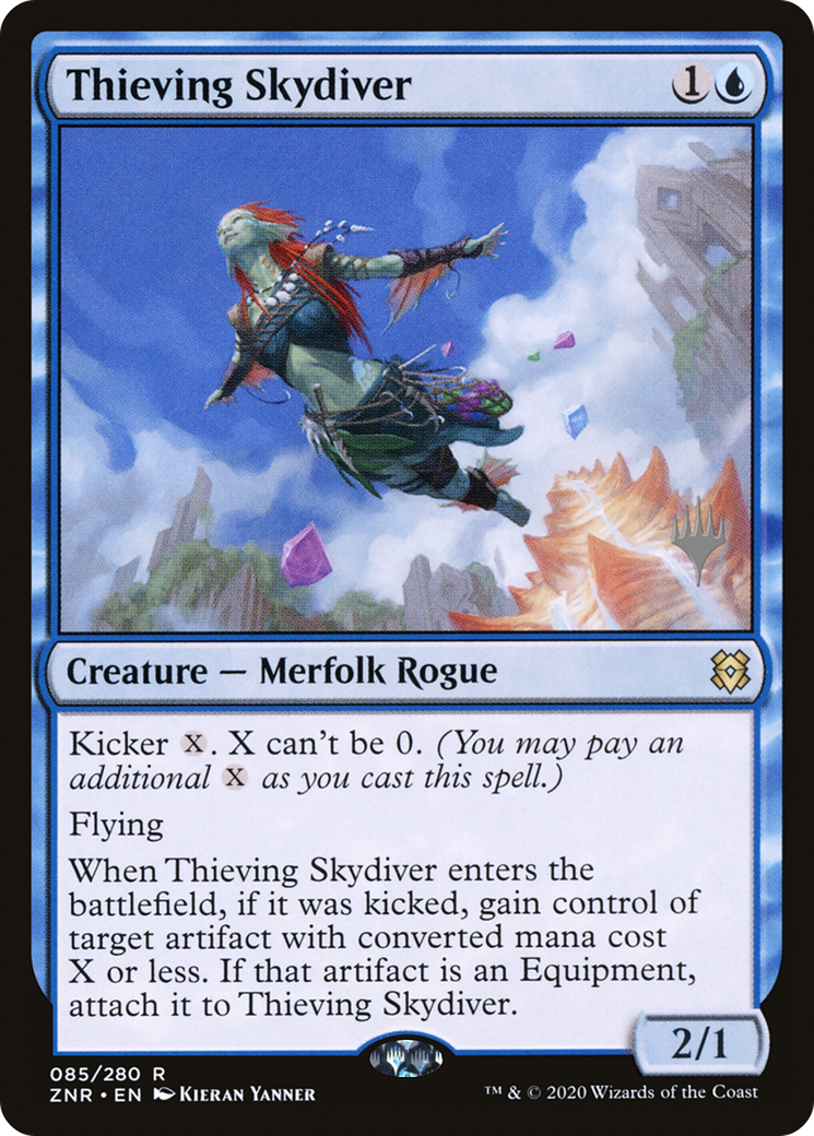 Image of Thieving Skydiver (PPZNR-85P) - Zendikar Rising Promos Foil