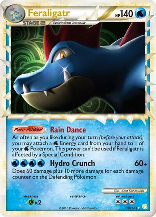 Image of Feraligatr (Prime) 108/123  - Holofoil HeartGold SoulSilver - Ultra Rare