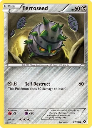 Image of Ferroseed 077  - Reverse Holofoil Next Destinies - Common