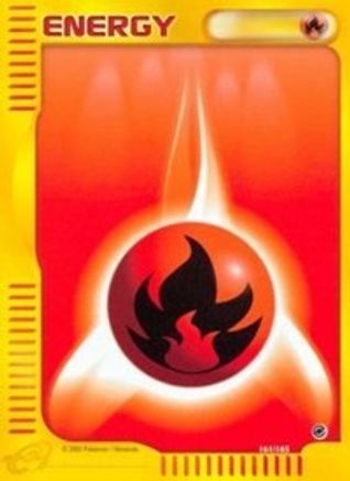 Image of Fire Energy 161/165  - Reverse Holofoil Expedition - Common