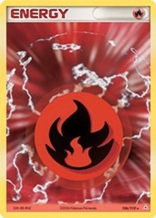 Image of Fire Energy 106/110  - Holofoil Holon Phantoms - Holo Rare