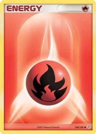 Image of Fire Energy 124/130  - Reverse Holofoil Diamond and Pearl - Common