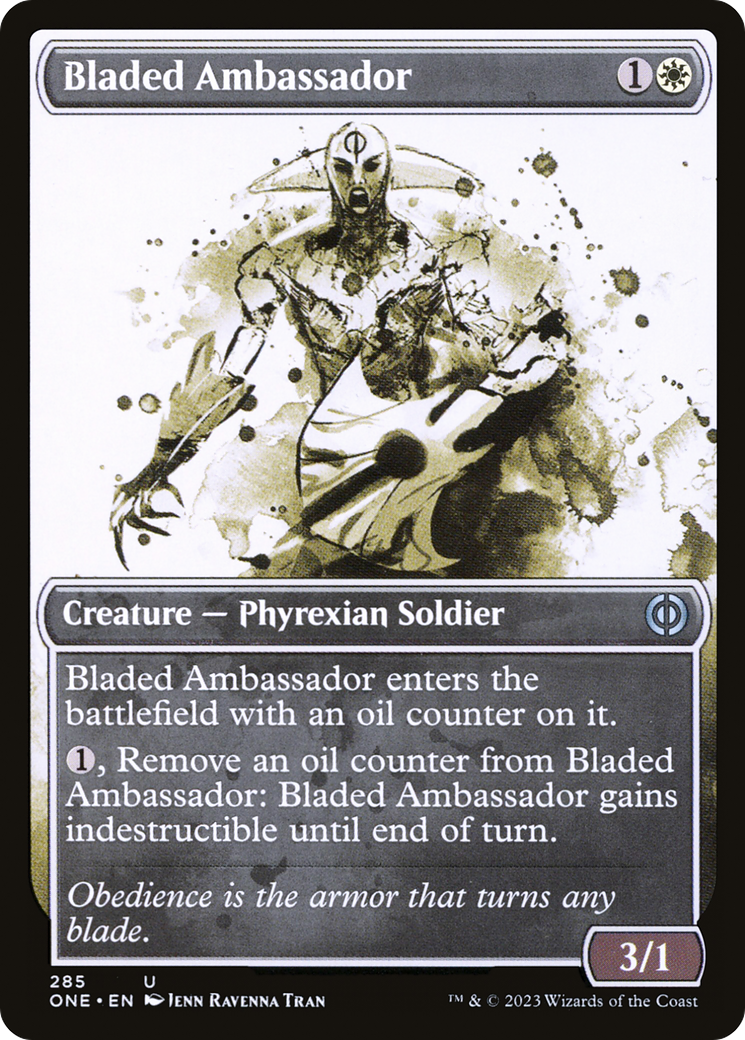 Image of Bladed Ambassador (Showcase) (ONE-285) - Phyrexia: All Will Be One: (Showcase)