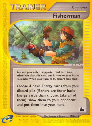 Image of Fisherman 125  - Reverse Holofoil Skyridge - Uncommon