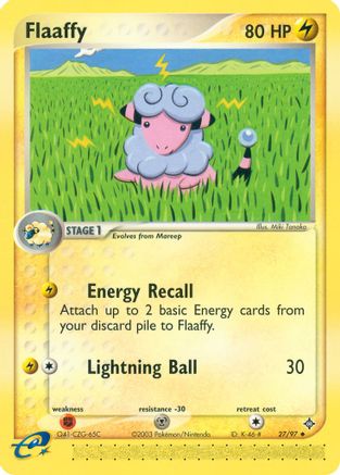 Image of Flaaffy 027  - Reverse Holofoil Dragon - Uncommon