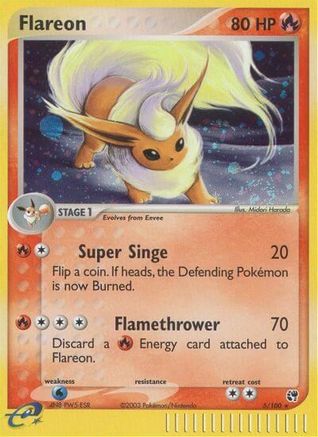 Image of Flareon 005  - Holofoil Sandstorm - Holo Rare
