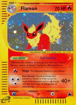 Image of Flareon (H7) 0H7  - Holofoil Skyridge - Holo Rare