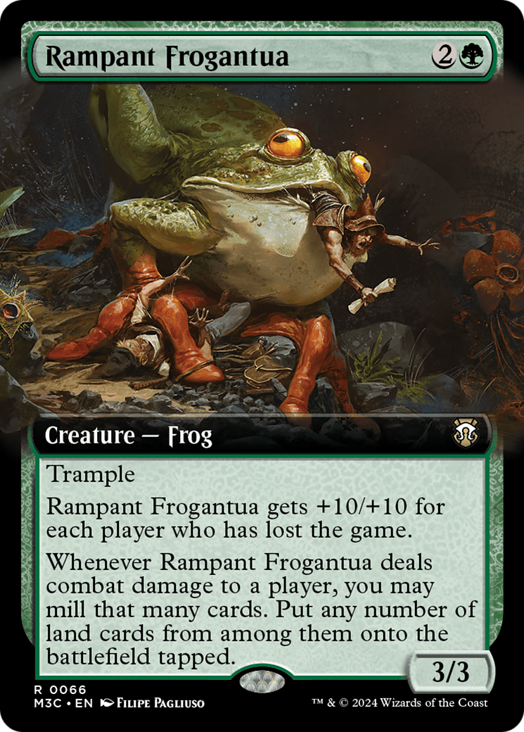 Image of Rampant Frogantua (Extended Art) (M3C-066) - Modern Horizons 3 Commander: (Extended Art)