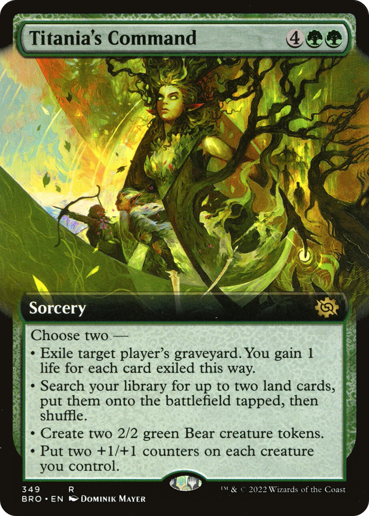 Image of Titania's Command (Extended Art) (BRO-349) - The Brothers' War: (Extended Art)