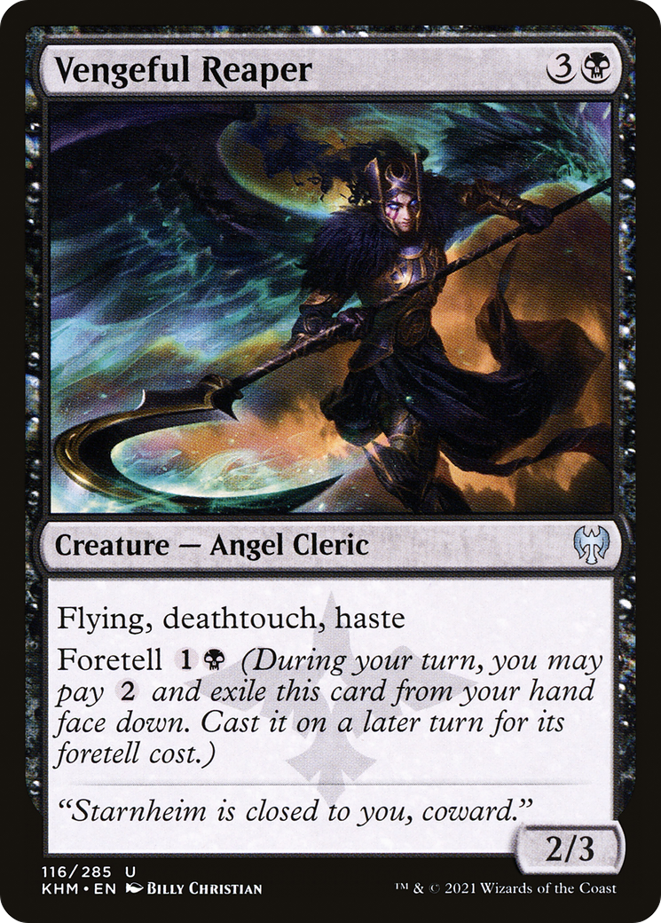 Image of Vengeful Reaper (KHM-116) - Kaldheim Foil