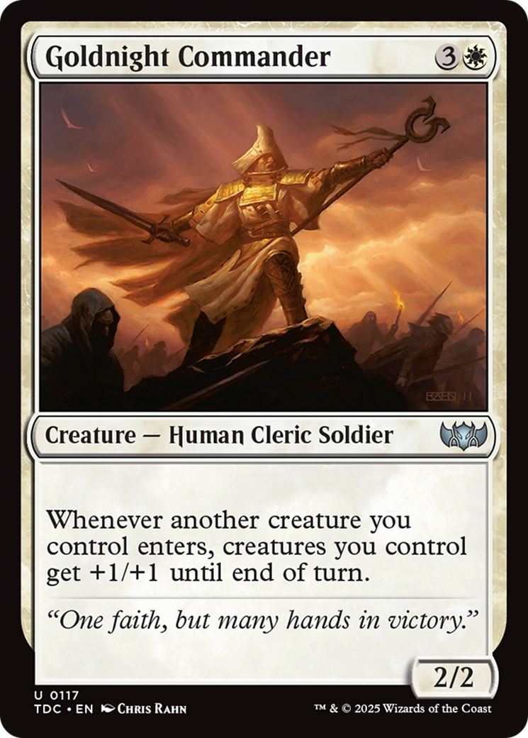 Image of Goldnight Commander (TDC-117) - Commander: Tarkir: Dragonstorm