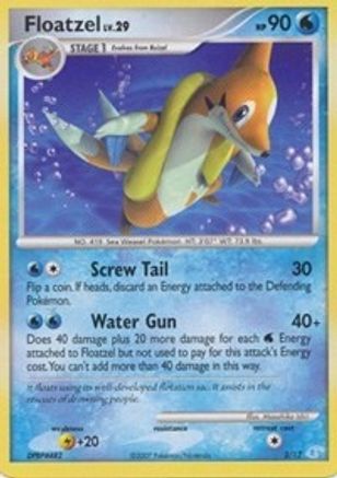 Image of Floatzel 002  DP Trainer Kit Manaphy & Lucario - Common