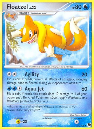 Image of Floatzel 037  Great Encounters - Uncommon