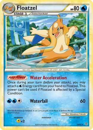 Image of Floatzel 016  Unleashed - Rare