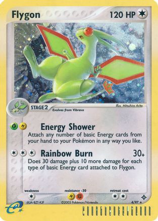Image of Flygon 004/097  - Reverse Holofoil Dragon - Holo Rare