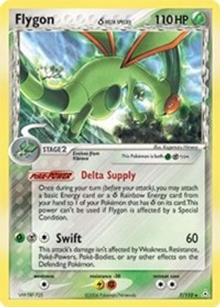 Image of Flygon (Delta Species) 007/110  - Reverse Holofoil Holon Phantoms - Holo Rare