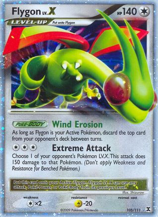Image of Flygon Lv.X 105  - Holofoil Rising Rivals - Ultra Rare