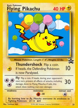 Image of Flying Pikachu 025/53  WoTC Promo - Promo