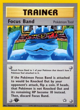 Image of Focus Band 086/111  - 1st Edition Neo Genesis - Rare