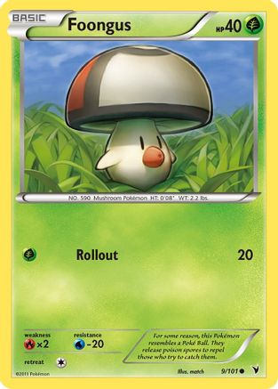 Image of Foongus 009  - Reverse Holofoil Noble Victories - Common