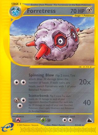 Image of Forretress (9) 009  - Reverse Holofoil Skyridge - Rare