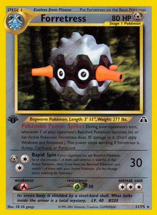 Image of Forretress (21) 021/75  - 1st Edition Neo Discovery - Rare