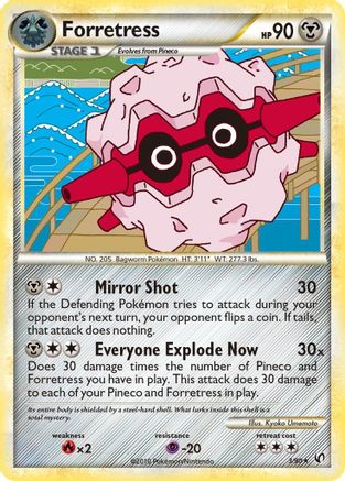 Image of Forretress (3) 003/90  - Reverse Holofoil Undaunted - Holo Rare