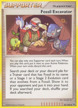 Image of Fossil Excavator 082  - Reverse Holofoil Majestic Dawn - Uncommon