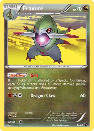 Image of Fraxure (14) 014  - Holofoil Dragon Vault - Holo Rare
