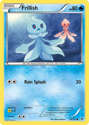 Image of Frillish 030  - Reverse Holofoil Noble Victories - Common