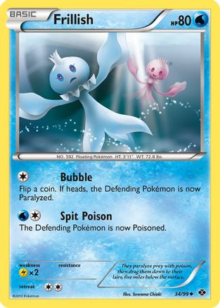 Image of Frillish 034  - Reverse Holofoil Next Destinies - Uncommon