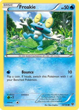 Image of Froakie 039  - Reverse Holofoil XY Base Set - Common
