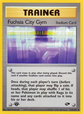 Image of Fuchsia City Gym 114/132  - 1st Edition Gym Challenge - Uncommon