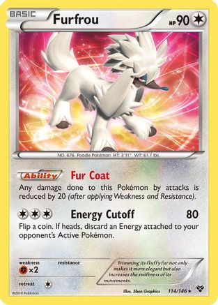 Image of Furfrou 114  - Reverse Holofoil XY Base Set - Holo Rare