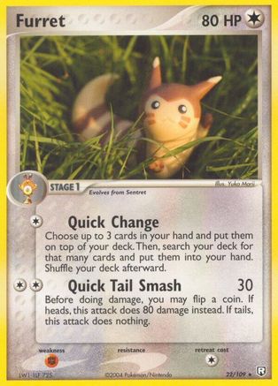 Image of Furret 022  - Reverse Holofoil Team Rocket Returns - Rare