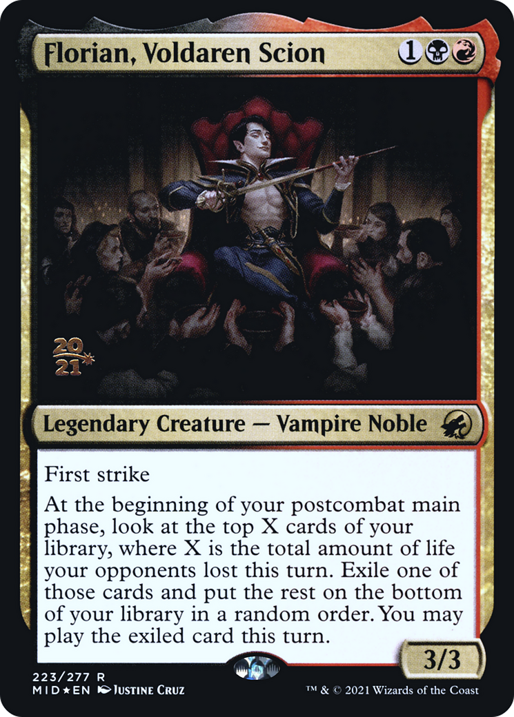 Image of Florian, Voldaren Scion (PRE-223) - Innistrad: Midnight Hunt Promos Foil