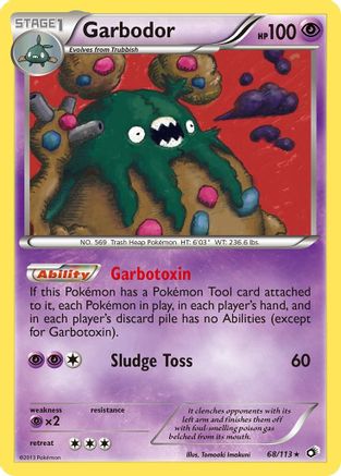 Image of Garbodor 068/113  - Holofoil Legendary Treasures - Holo Rare