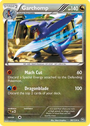 Image of Garchomp (90) 090  - Reverse Holofoil Dragons Exalted - Holo Rare