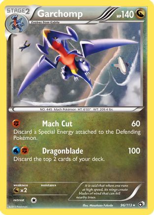 Image of Garchomp 096/113  - Reverse Holofoil Legendary Treasures - Holo Rare