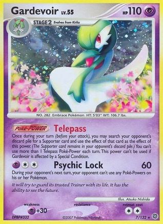 Image of Gardevoir 007/132  - Reverse Holofoil Secret Wonders - Holo Rare