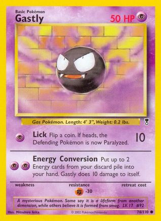 Image of Gastly 076/110  - Reverse Holofoil Legendary Collection - Common