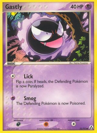 Image of Gastly 052/92  Legend Maker - Common