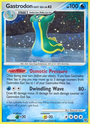 Image of Gastrodon East Sea 008  - Reverse Holofoil Secret Wonders - Holo Rare
