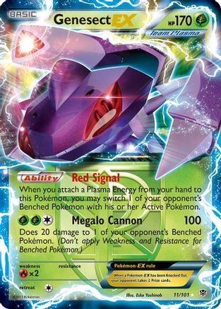 Image of Genesect EX (Team Plasma) 011  - Holofoil Plasma Blast - Ultra Rare